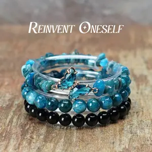 Unisex 8mm Natural Crystal Stretch Bangles - Round Bead Semi-Precious Gemstone Bracelets for Daily Wear, Yoga Jewelry Gifts, Gemstones