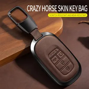 For Honda Key Fob Cover Compatible with 2023 Honda Civic Accord Pilot CR-V HR-V Key Fob Protector Key Case Automotive Car Accessories Car Key Holder
