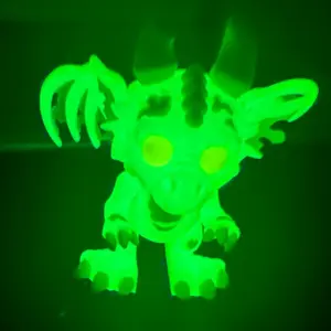 5 inches tall Zombie Glow in the Dark Dragon Collectible Toy