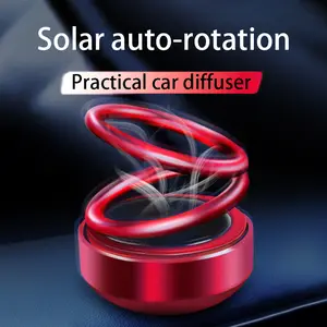 Solar double ring suspension rotating aromatherapy car perfume seat type long-lasting eau de lair car interior ornaments car aromatherapy ornament