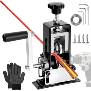 Manual Wire Stripper Machine Gauge Wire 0.06-1'', Scrapping Copper Wire Peeler Machine with Replacement , Drill /Hand Crank Wire Stripper Tool for Scrap Copper Recycling