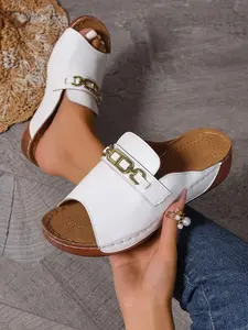Summer multi colored retro wedge sandals for women, Roman style sandals with exposed toes and thick soles, perforated breathable Velcro casual sandals and beach shoes, suitable for daily wear.