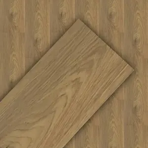 50pcs Wood-Grain PVC Self-Adhesive Floor Tiles, Waterproof Durable Floor Covering for Home Renovation & Replacement