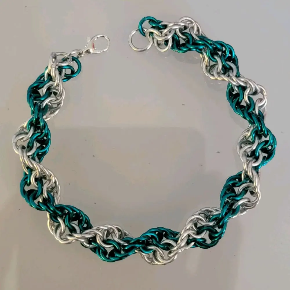 Handmade Inverted Spiral Chainmaille Bracelet