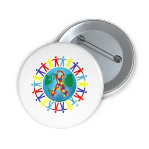 Custom Autism Awareness Pin Buttons