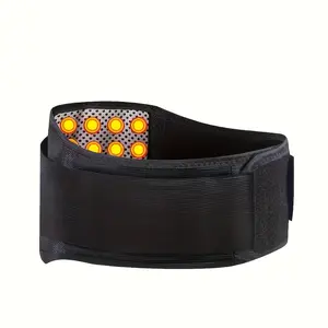 Adjustable Breathable Lumbar Support Belt – Unisex Back Brace with, Thermal Pad, Velcro Closure for Weightlifting, Workouts & Daily Lower Back Warmth, Breathable Waistband