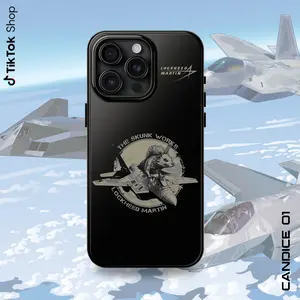 Skunk Works Lockheed Martin Phone Case, USAF Black Project Stealth Aircraft Blueprint Cover, Aviation Engineering Schematic Edition 17 Air Pro Max