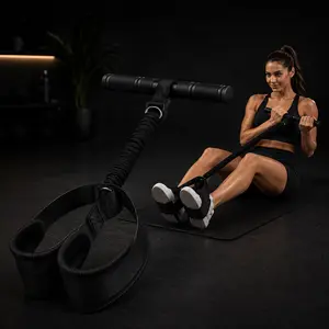 Pedal Resistance Band - Full Body Home Workout Trainer for Core, Arms & Legs