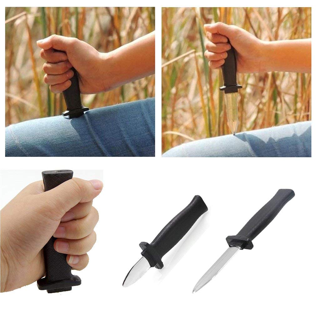 2 Pcs Retractable Knife Prop Knife Fake Knife False Trick Gadget Toy Disappearing Dagger Plastic Halloween Fools Day Party Trick Costume Knife