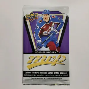 New Sealed Pack Of 2025-26 Upper Deck MVP Hockey Cards 7 Cards Per Pack