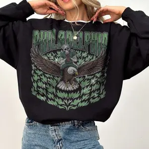 Retro Philadelphia Football Sweater, Vintage Eagles Football Sweatshirt, Old School Sunday Game Day Fan Apparel