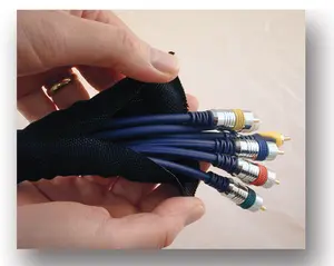 1 inch SNAKESKIN Wire & Cable Cover - Black - 100 feet pack