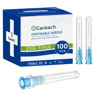 100pcs 23 gauge 1 inch Needles Luer Lock Industrial Lab Accessories, Measuring and Refilling Inks