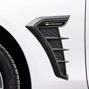 Carbon Fiber Car Side Wing Fender Decal Set, Exterior Accessories for Chevrolet Cruze & More Models, Durable Stylish Design