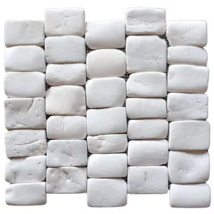 White Pebble Wall Strip