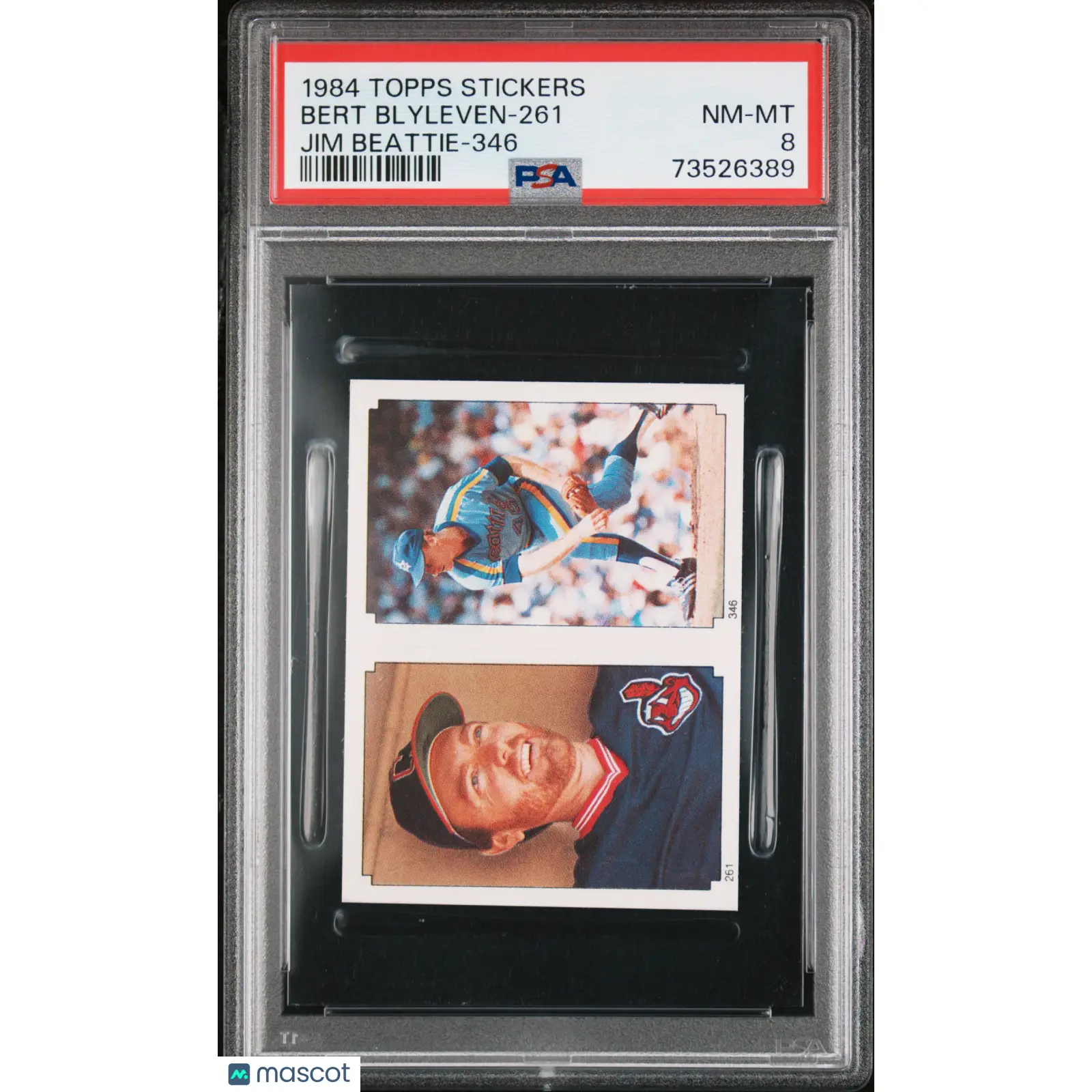 Bert Blyleven-261 PSA 1984 Topps Stickers Baseball 8 73526389