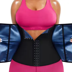Women's Zip Up Sports Waist Trainer, Double Layer Tummy Control Sports Waist Belt, Women's Sports Waist Support for All Seasons