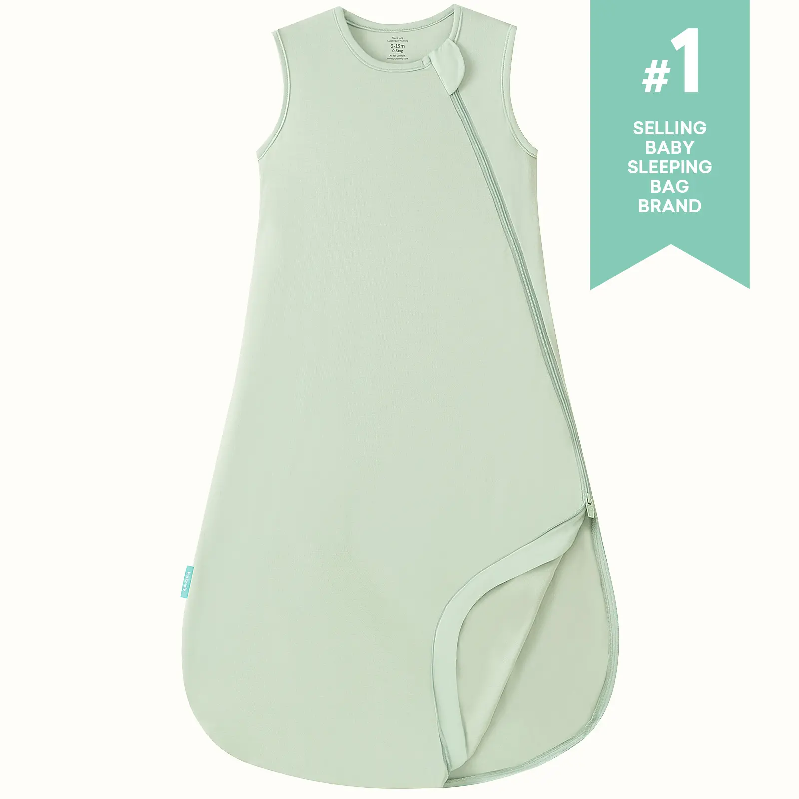 PurComfy Baby Sleep Sack 0.5 TOG (Suitable for 74-78°F),Supersoft Premium Bamboo Viscose Sleeping Bag, Thin Toddler Wearable Sleepwear,2-Way Zipper for Newbron Comfortable Nighttime Sleep