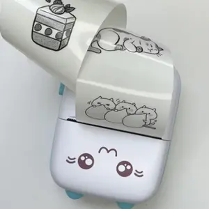 13 Rolls Self-Adhesive Stickers and Transparent Stickers Combo Pack, 57mm Wide, Compatible with Portable Mini Printer