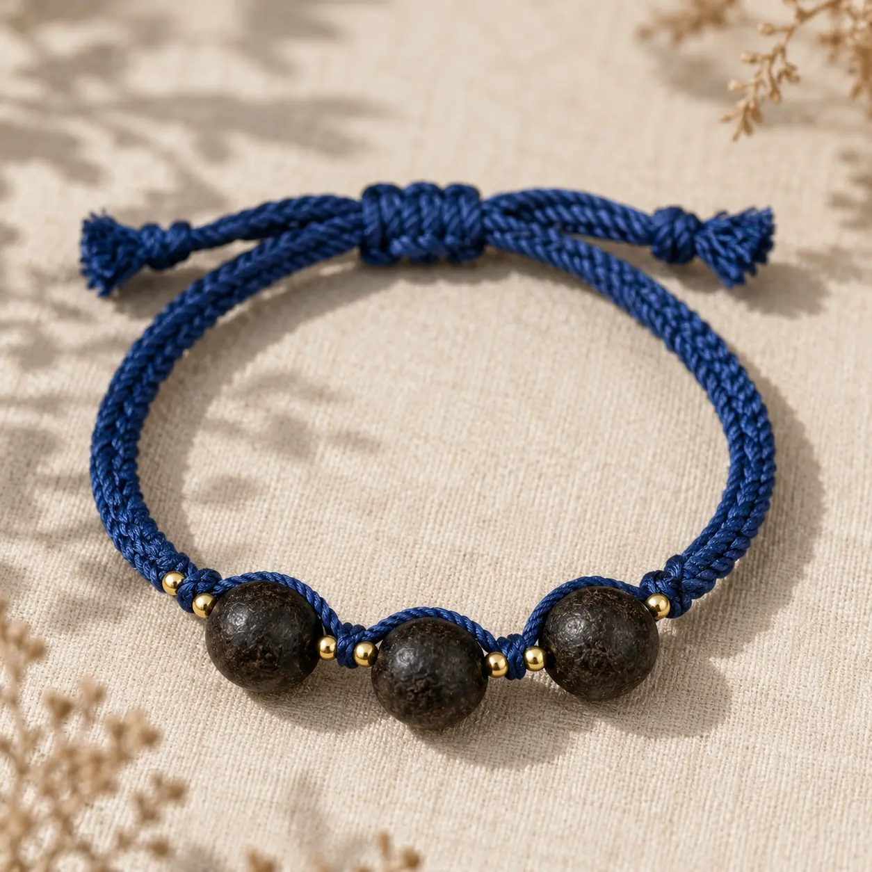 WearHerb CLEAR — Eve · Dusk Handwoven Herbal Bead Bracelet