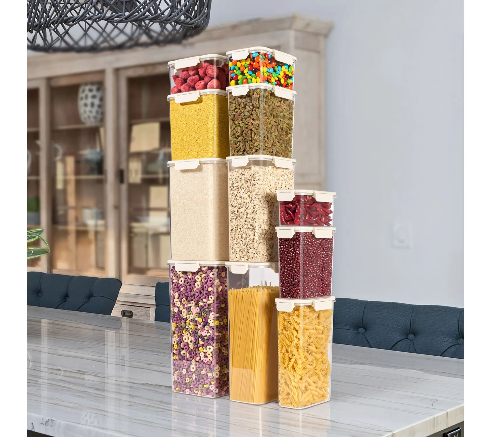 Sorbus Airtight Plastic Food Container, Tall Narrow - 1 Pack Sorbus Airtight Plastic Food Container, Tall Narrow - 1 Pack