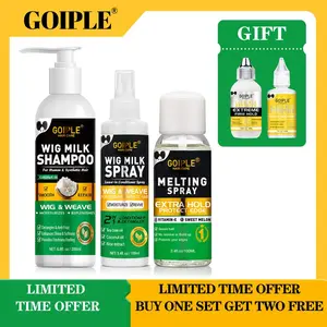 Goiple Wig Milk Shampoo 200ml for Human & Synthetic Hair Gentle Cleansing Maintenance Limited Time Offer Buy One Get Two Free