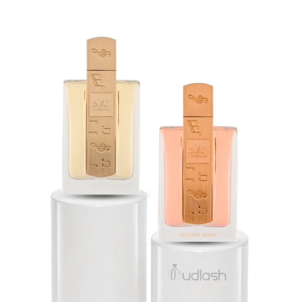 Oudlash Bundle | Lattafa | Angham + Angham Second Song | Women's Fragrance | 100 ML 3.4 OZ | Eau De Parfum | Ginger - Mandarin & Pink Pepper