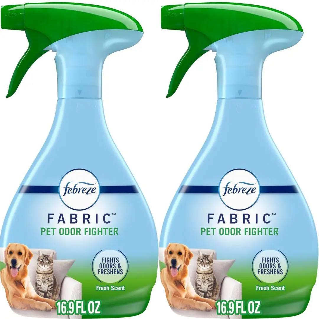 Febreze Odor-Fighting Fabric Refresher Pet Odor Fighter, 16.9oz, Pack of 2