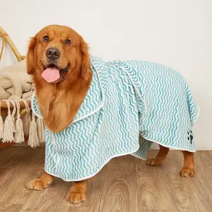 Pet Dogs And Cats Microfiber Bathrobe Towel