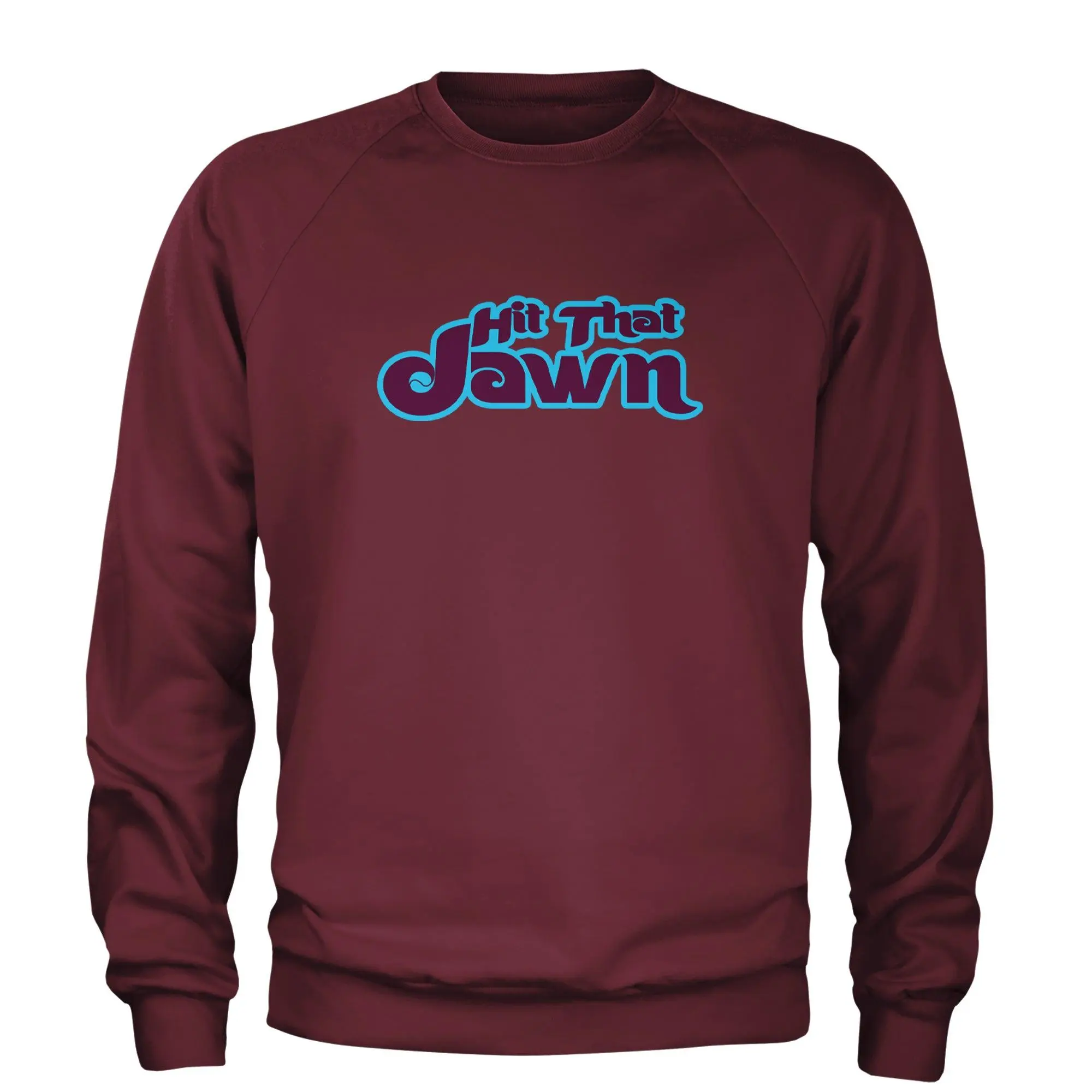 Hit That Jawn Philly Baseball Adult Crewneck Sweatshirt