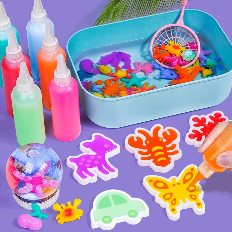 Magic Water Elf Toy Kit with Magic Gels and Molds Imaginative Play Birthday Gifts Party Favors Family Friendly DIY STEM Projects Create Your Own Magic Gel Water Pets