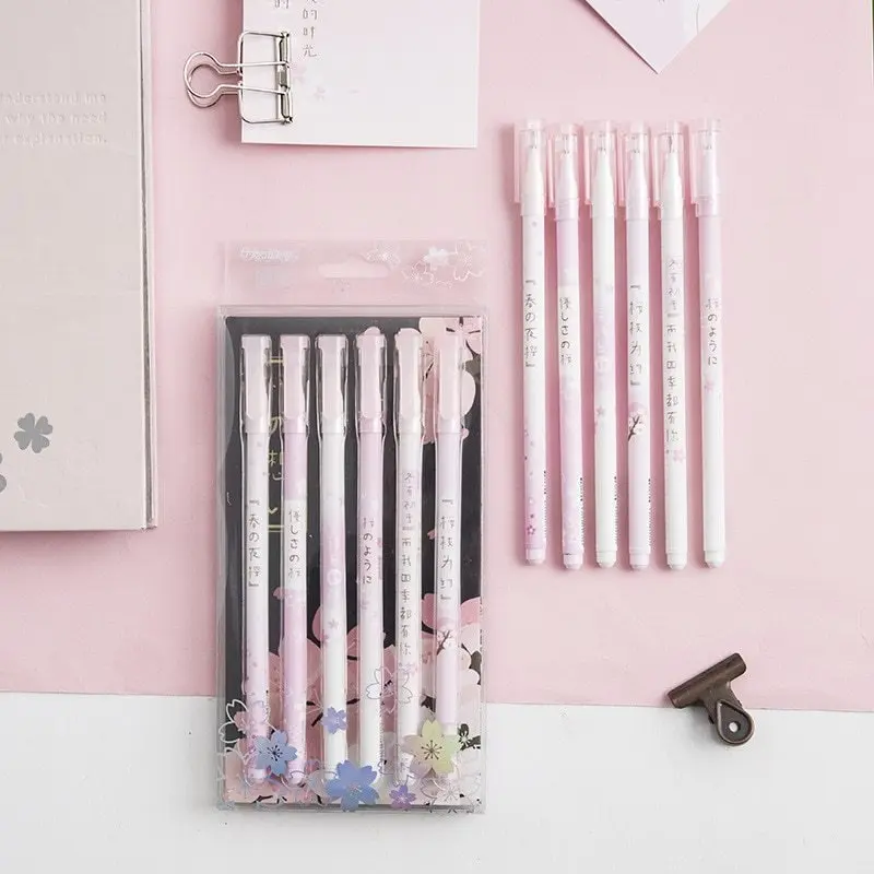 Creative Sakura Gel Pen Set Black Ink - 6 Pack