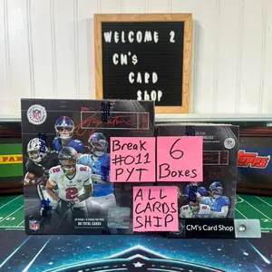 Break #011 PYT 2025 NFL Topps Signature Class - 3x Mega Boxes & 3x Blaster Boxes