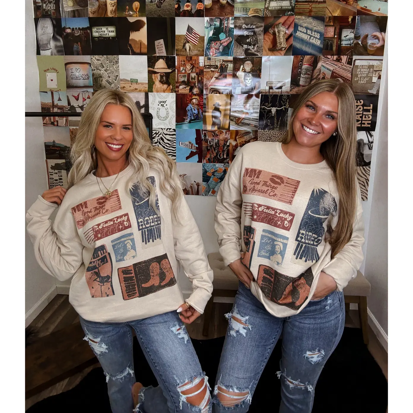 Vintage Matchboxes Crewneck Vintage Matchboxes Crewneck