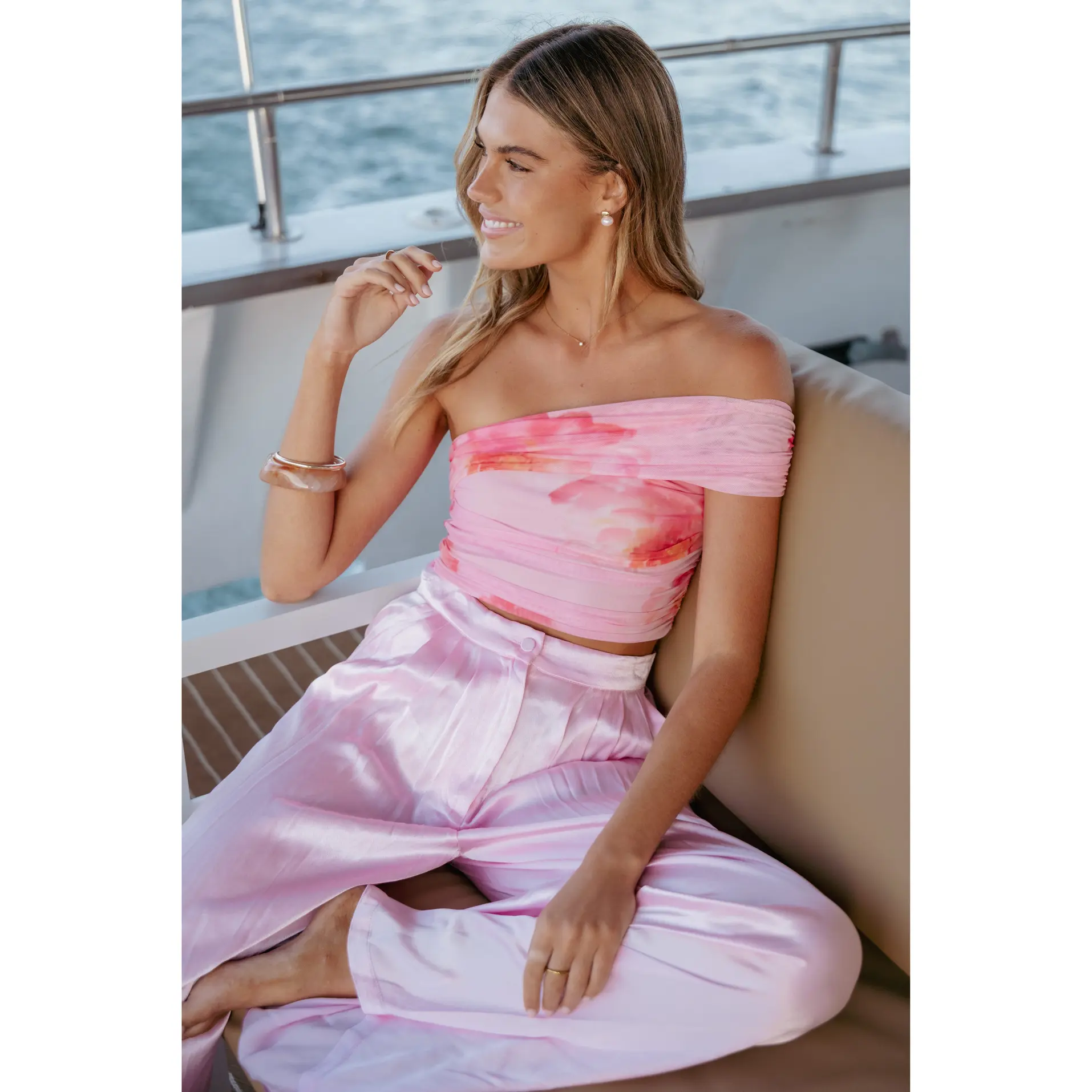 Zachary One Shoulder Top - Pink
