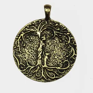 Tree Of Life Eternity Brass Pendant