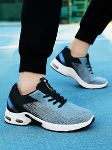 Men's Cushioned Soft Sole Shoes, Textile Upper, Casual Sports Sneakers, Comfortable Walking Footwear, Ideal for Daily Wear & Outdoor Activities, Lightweight Design