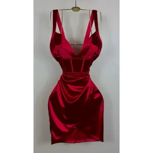 Fine Like Wine Dress - Red