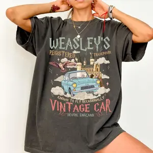 Weasley Flying Car Comfort Colors/Gildan Shirt, Bookish Wizard Tee