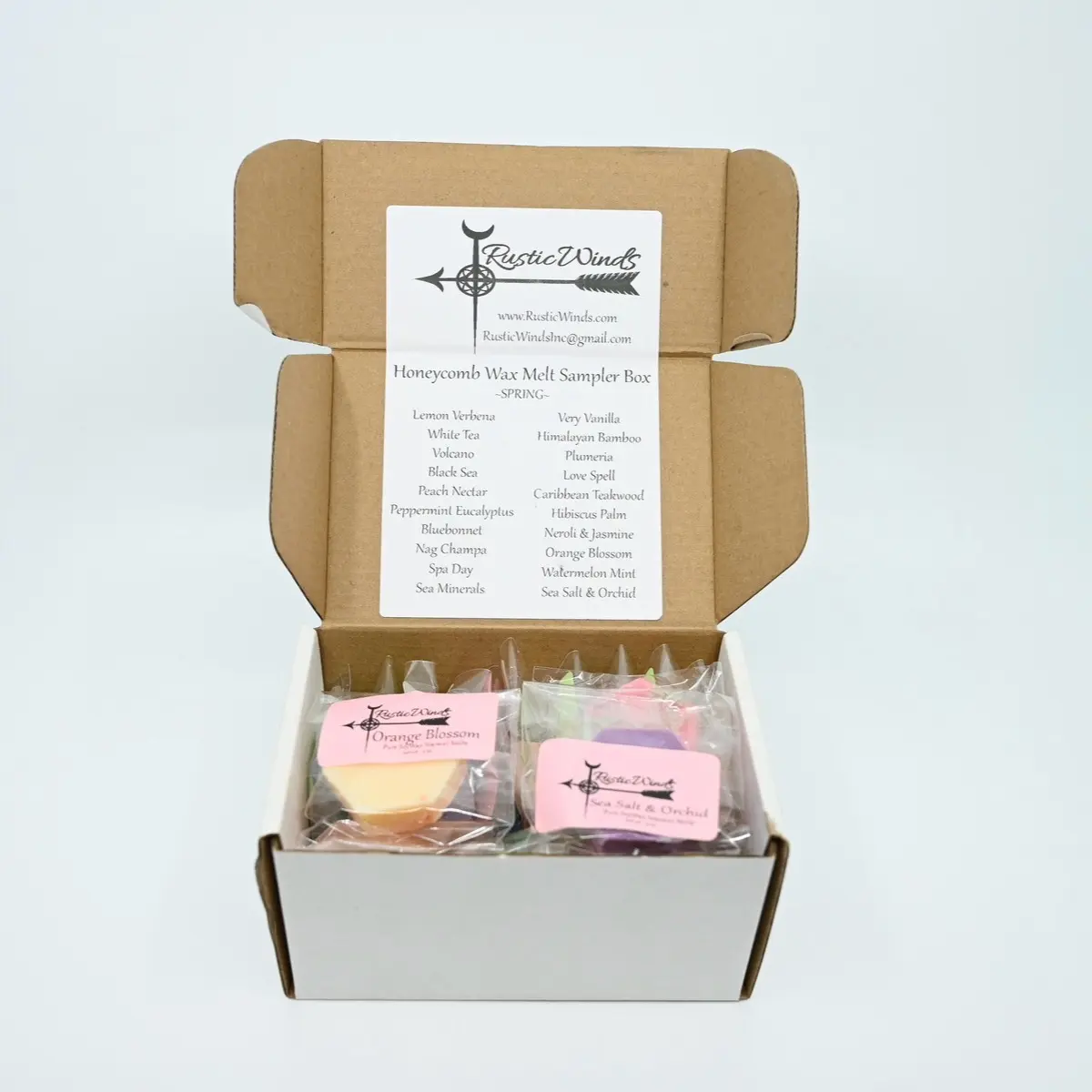 Spring/Summer Honeycomb Wax Melt Sampler Box, 20 pieces, Variety Pack Candle Decor Scented gift nontoxic holiday gift fragrance Highly Fragrant wax melt Long Lasting