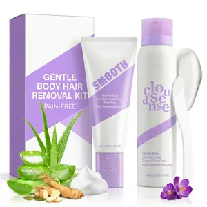 Hair Removal Cream for Sensitive Skin – Fast-Acting, with Aloe & Hyaluronic Acid Spray Depilatory Dermatologist-Recommended