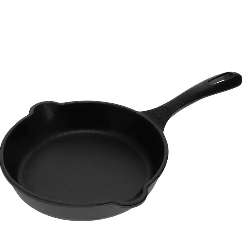 6.5 Inch Mini Cast Iron Skillet Small Frying Pan Seasoned with 100% Kosher Certified Non-GMO Flaxseed Oil for Cooking