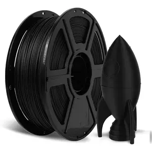 Carbon Fiber PETG Filament 1.75mm Black, Reinforced 3D Printer Filament 1kg, Lightweight & High-Strength PETG-CF Filament,  & Easy to Print
