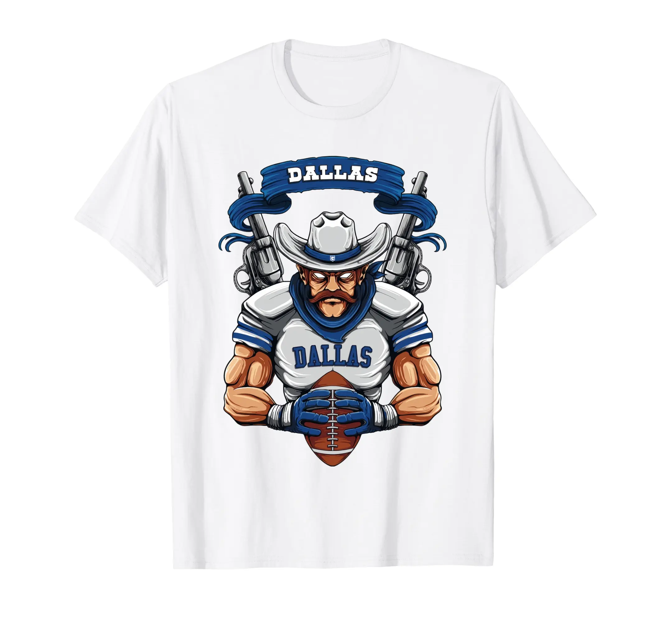 Women's Dallas Football Vintage Graphic Crew Neck Short-Sleeve T-Shirt, All Seasons Loose-Fitting Casual Streetwear Sports Fan Top, Women's Tops