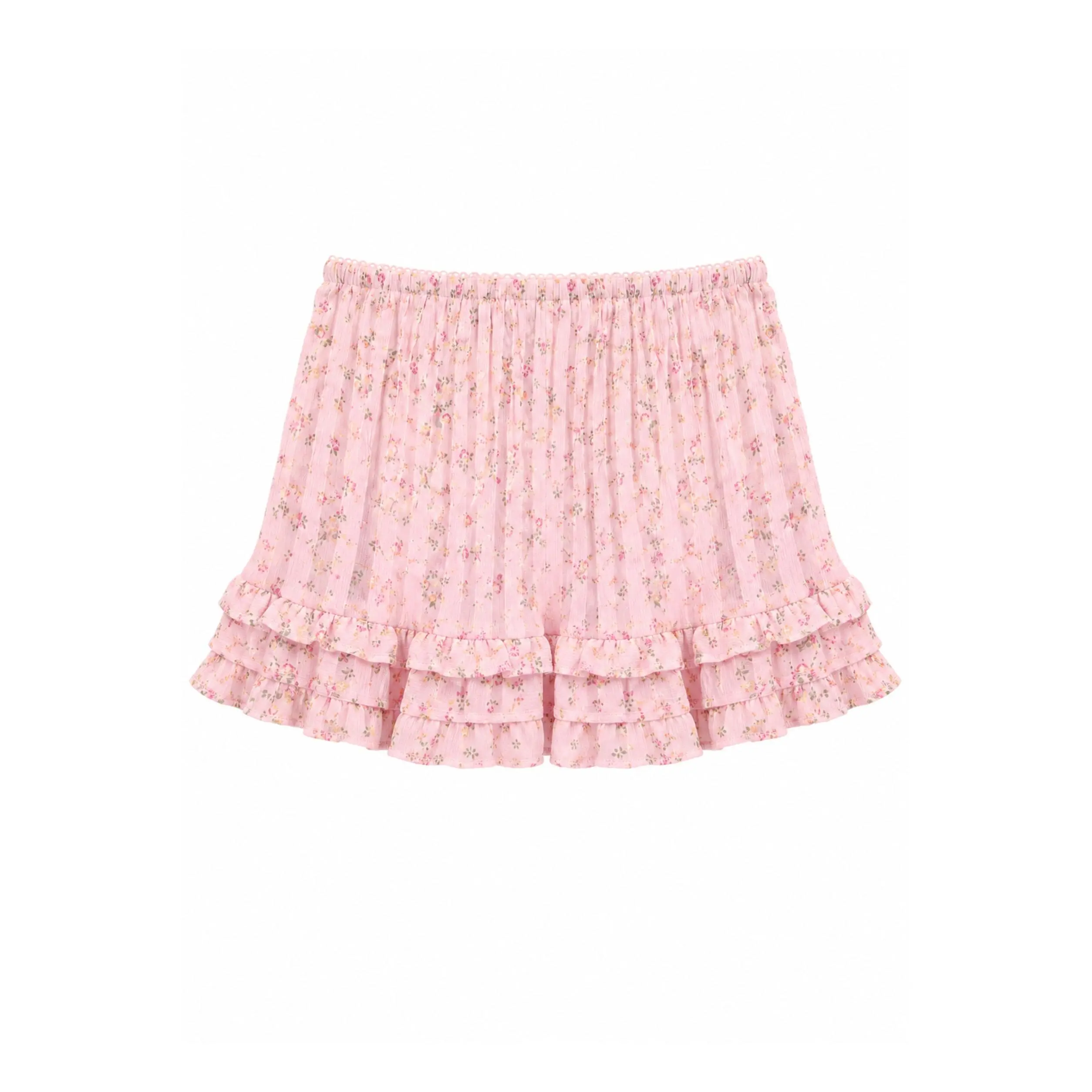 TWEEN MONICA RUFFLE PRINTED MINI SKIRT