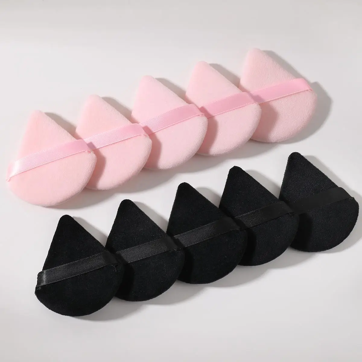 Summer Triangle Powder Puff, 10pcs/set Soft Makeup Foundation Sponge Puff, Makeup Tool for Blending & Facial Detailing, Makeup Accessories, Makeup Pro