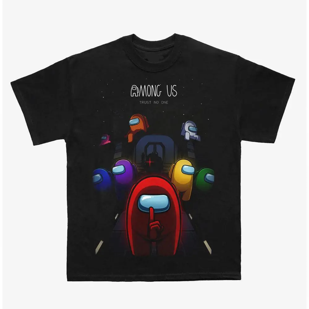 Among Us T-Shirt, Video Game Graphic Tee, Fun Gaming Shirt for Multiplayer Game Fans and Everyday Casual Wear