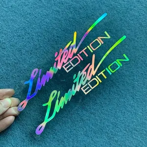 Set of 2 Limited Edition Reflective Car Decals, Laser cut vinyl stickers, Easy to apply and remove, durable weatherproof PVC, Suitable for cars, motorcycles, trucks, bicycles, Truck accessories, Universal car sticker