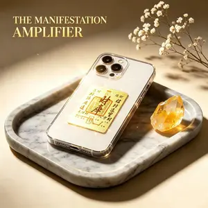 Manifestation Card – Eastern Feng Shui Holographic Dollar Card for Positive Energy & Good Vibes, Wealth & Abundance Amulet for Wallet Phone Daily Carry fathersdaygiftideas