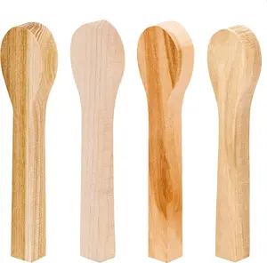 Spoon Carving Kit Wood Carving Spoon Blank Wood for Whittling Unfinished Wood Blocks Carving